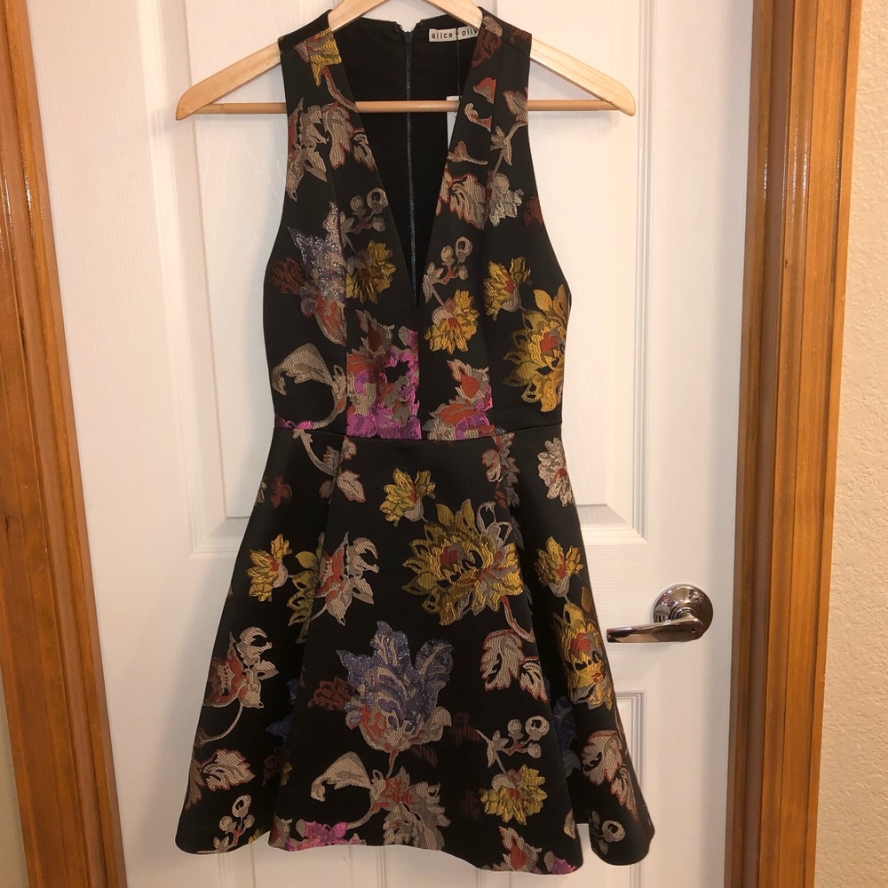 Alice and Olivia tapestry style dress